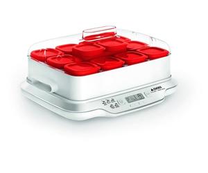 SEB - Multi Délices Express - Yaourtière - 12 pots en verre 140 ml | Yaourtière 12 pots - Programme express 4h - Système d'égouttage breveté pour fromages blancs - 5 modes automatiques