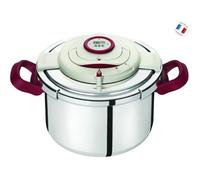 SEB P4411406 Autocuiseur Cocotte minute CLIPSO+ PRECISION - Capacité 8L - Poignées rabattables - inox - Tous feux dont induction