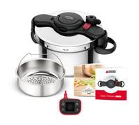 Autocuiseur Seb P4904950 Cocotte minute® Clipso Now+ avec Minuteur intelligent 9L Inox - Inox finition miroir
