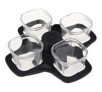 Seb - pot acrifry*4+support verrine - xa702070 G