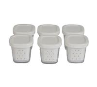 Tefal Pots de yaourt XF100110 pour Multi Délices 6 pièces Blanc G