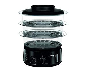 Seb Simply Invents Cuiseur Vapeur 3 bols Capacité modulable Maintien au chaud Noir VC110800
