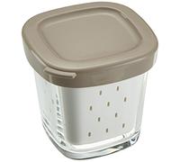 Seb XF100101 Delices Box Coffret de 6 Pots Yaourt Verre Couvercle avec Égouttoir,cloris aléatoire