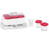 SEB Yaourtière Multi Délices Express YG660100 – 600 W, 6 pots 140 ml, blanc/rouge