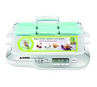 Seb YG6571FR Compacte Yaourtière Multidélices 6 Pots Blanc/Métal