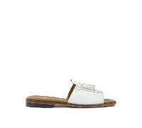Sebago claquettes femme blanc en cuir - 7.5