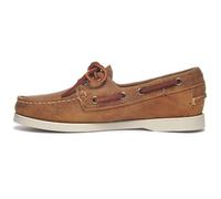 Sebago Dockside Portland Leather Womens Slip on Shoes 37 EU Brown Tan