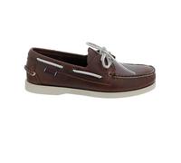 Sebago Docksides, Cuir Ciré, Marron - Blanc, Hommes 70000G0-A02 Marron