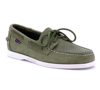 Sebago Docksides Portland Crazy H, Chaussures Bateau Homme, Vert (Green Military 909), 45 EU (10.5)