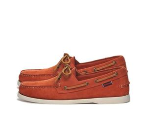 Sebago Docksides Portland Flesh Out Suede Homme Brandy