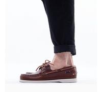 Sebago Chaussures bateau Portland Waxed Homme Marron/Blanc Taille 41,5