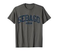 Sebago Maine ME College University Style Bleu T-Shirt