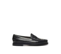 Sebago - Mocassins noirs en cuir cloutés - Femme - Chaussures - Noir - Taille: 41 EU