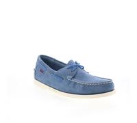 Sebago Portland Roughout chaussures bateau pour hommes en suede bleu