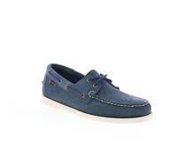 Sebago Portland Roughout chaussures bateau pour hommes en suede bleu