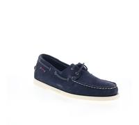 Sebago Portland Roughout chaussures bateau pour hommes en suede bleu