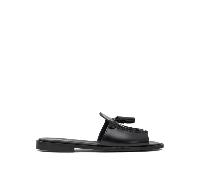Sebago sandales noires en cuir pour femme - 6.5
