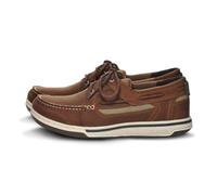 Sebago Triton Three Eye, Chaussures bateau homme, Marron (Walnut), 45