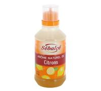 Sébalcé Arôme Naturel de Yuzu, de Fèves de Tonka, d'Orange, de Citrons, Arôme et Colorants Framboise, Fraise, Amande Amère, Pistache 500g/Flacon (2 flacon, Arôme Naturel de Citron)