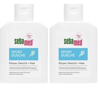 Sebamed Douche sport 3 en 1, 50 ml, format voyage pratique pour les voyages, pour le corps, le visage et les cheveux, pour hommes et femmes, soin de la peau et des cheveux pour les peaux et le cuir
