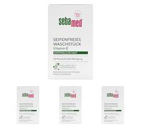 Sebamed Nettoyant sans savon 100 g, avec vitamine E, pour un nettoyage quotidien doux et en profondeur des peaux sensibles, convient pour le nettoyage des mains, du visage et du corps (Lot de 4)