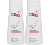 Sebamed Shampoing Every-Day 200 ml pour homme et femme, nettoyage en douceur sans savon pour cuir chevelu sensible, particulièrement doux grâce à la formule tensioactive sucrée, convient à tous les