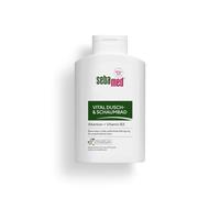 Sebamed Vital Bain douche et bain moussant 400 ml allie un nettoyage particulièrement doux sans savon avec un soin relaxant et revitalisant, pour la douche ou le bain quotidien, pour homme et femme