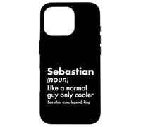 Sebastian, comme Un Gars Normal, Seulement Une légende Plus Cool, King First Coque pour iPhone 16 Pro
