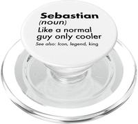Sebastian, comme Un Gars Normal, Seulement Une légende Plus Cool, King First PopSockets PopGrip pour MagSafe