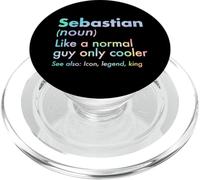Sebastian, comme Un Gars Normal, Seulement Une légende Plus Cool, King First PopSockets PopGrip pour MagSafe