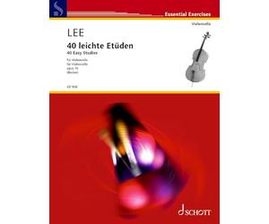 Sebastian lee : 40 leichte etudes opus 70 - 40 easy studies - violoncelle