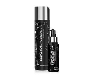 Sebastian Professional - Pack NO.BREAKER - Shampoing (250ml) et spray multibénéfices coiffant et reconstructeur (100ml) - Cheveux secs et abîmés