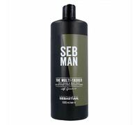 Sebastian Professional Shampooing 3 en 1 pour barbe et corps Sebastian Man The Multitasker 1000 ml