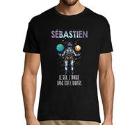 Sébastien Le Seul, l'unique dans Tout l'univers | T-Shirt Homme Prénom/Nom - Collection Cosmos Unique Original Fun et drôle XL
