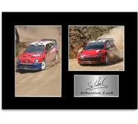 Sebastien Loeb 9 Times World Rally Champion WRC Photo dédicacée Format A4