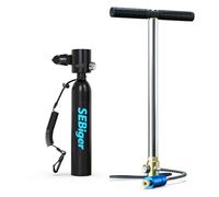 SEBiger C-BK Réservoir de plongée réutilisable avec certification DOT 0,5 l avec support de bouteille poney de 5 à 10 minutes pour travail sous-marin/loisirs sous-marins