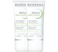 Sebium Mat Control | Matifie et Lisse la Peau | Soin Hydratant et Anti-Brillance | Apaise les Tiraillement | Très bonne Tolérance | Fabriqué en France | Lot de 2x30ML