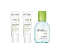 Sebium | Sebium Hydra + Sebium H2O | Hydrate & Nourrit | Ultra-Desséchants | Apaise et Réduit les Effets de Traitements | Visage | Peau à Tendance Acnéiques | Lot de 2x40mL + 1x100mL
