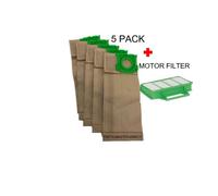 Sebo K1 K3 Animal Cylindre Aspirateur Papier Sacs Poussière X 5 Lot & Filtre