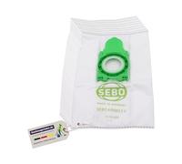 Sebo Lot de 8 Sacs d'Aspirateur, Accessoires pour Aspirateurs Sebo Airbelt E1 et E3 tous les modèles