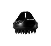 Seboradin Brosse Massage Cuir Chevelu - Masseur Pousse Cheveux - en Silicone - Propreté et Relaxation - Humide et Sec Noir