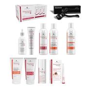 SEBORADIN Maria White Set - Derma Roller - Gommage Professionnel - Sérum Fito Cell - Shampooing - Masque - Activateur Sourcils et Cils - Masque Revitalisant - Shampooing - Après-Shampooing