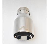 SEBRING embout d'échappement 2.5 pouces entrée 4 pouces sortie 7.5 "de Long 304 acier inoxydable bouche inclinée double couche embout de tuyau d'échappement Do IN70-OUT101MM