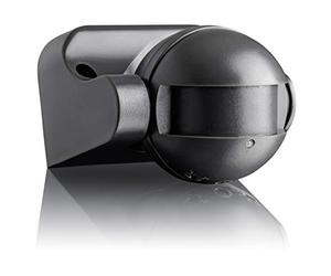 SEBSON 2X Détecteur de Mouvement Extérieur IP54, HF Capteur, Montage en Saillie du Mural, Programmable, Portée 15m/180°, LED adapté, Orientable, 87x93x60mm