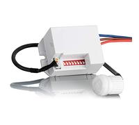 SEBSON 4X Mini Détecteur de Mouvement Interieur, Encastré, Montage au Plafond, programmable, Capteur Infrarouge, Portée 6m/360°, LED adapté
