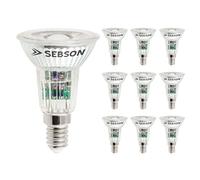 SEBSON Ampoule LED E14 5W équivalent 50W - Lot de 10-420lm Blanc Chaud 3000K Non Dimmable - 46° Faisceaux Étroits - Ampoule LED 230V