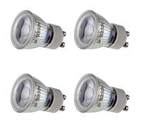 SEBSON Ampoule LED GU10 3W équivalent 25W - Lot de 4-250lm Blanc Chaud 2900K Non Dimmable - 46° Faisceaux Étroits - Ampoule LED Spot 230V - ø35x47mm
