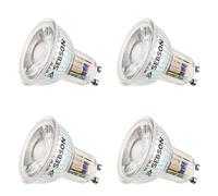 SEBSON Ampoule LED GU10 5W 380lm Blanc Chaud 3000K 230V - Lot de 4 | Ampoule LED remplaçant une Ampoule Halogène de 50W, Ampoule GU10 Non Dimmable, 36° Faisceaux Étroits, Ampoule LED Spot
