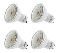 SEBSON Ampoule LED GU10 5W équivalent 35W - Lot de 4-380lm Blanc Chaud 3000K Non Dimmable - 110° Larges Faisceaux - Ampoule LED Spot 230V