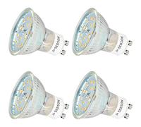 SEBSON Ampoule LED GU10 5W équivalent 35W - Lot de 4-420lm Blanc Chaud 3000K Non Dimmable - 110° Larges Faisceaux - Ampoule LED Spot 230V